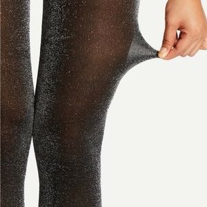 Glitter pantyhose stockings one size